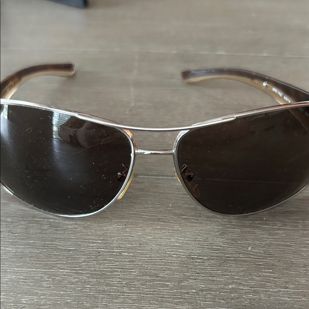Stylish Brown Aviator Sunglasses PRADA